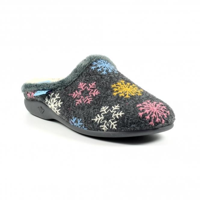 Lunar Juniper Grey Mule Slipper