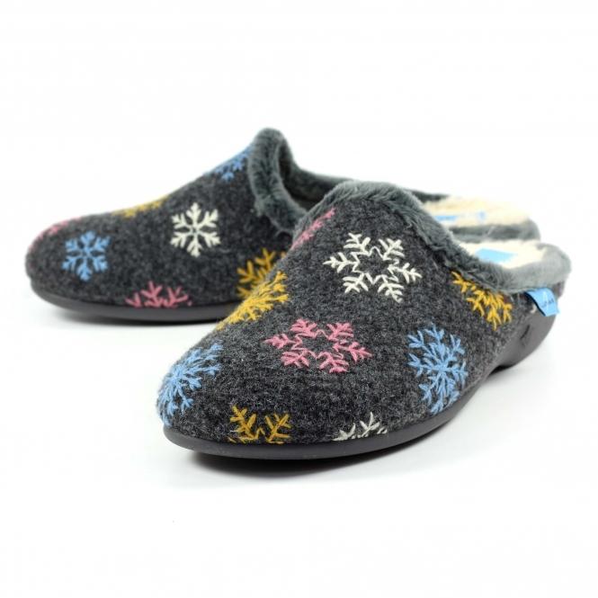 Lunar Juniper Grey Mule Slipper