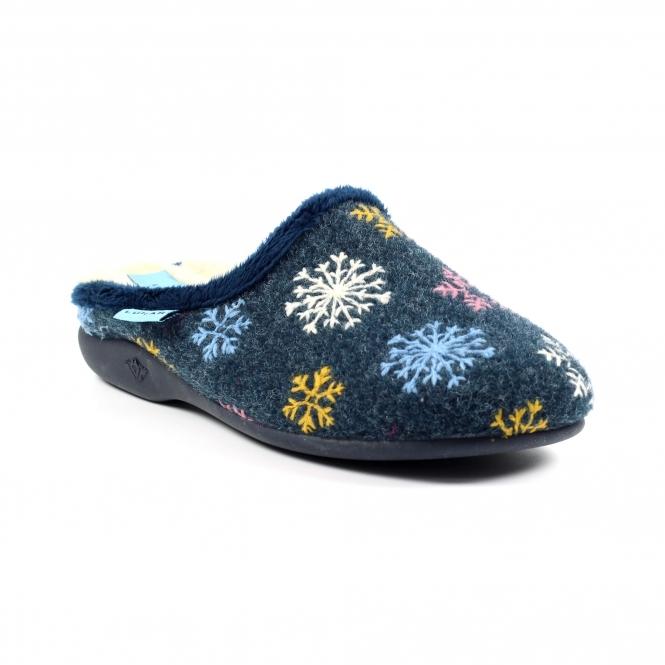 Lunar Juniper Navy Mule Slipper