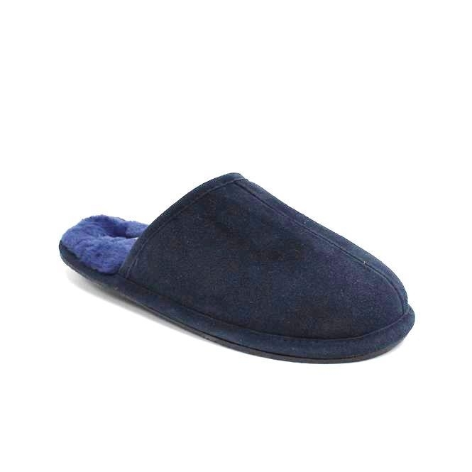 lunar Kendrick Soft Leather Blue Slipper