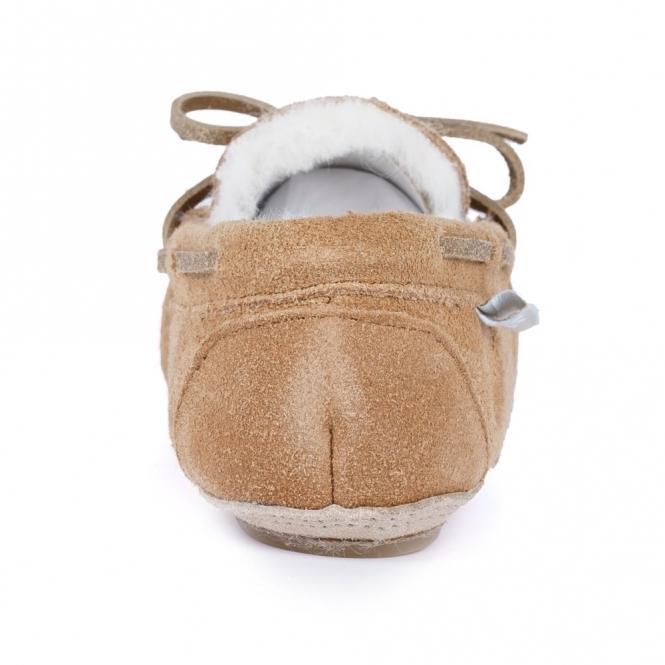 Lunar Kids Sadie Junior Suede Moccassin Slipper
