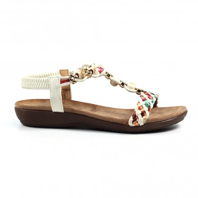 lunar Larissa White Sandal