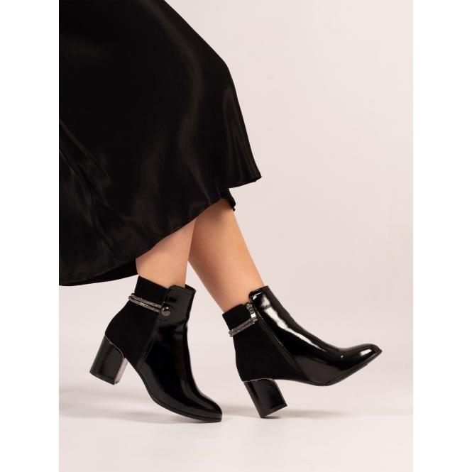 Lunar Lily Black Ankle Boot