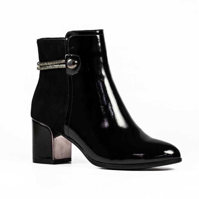 Lunar Lily Black Ankle Boot