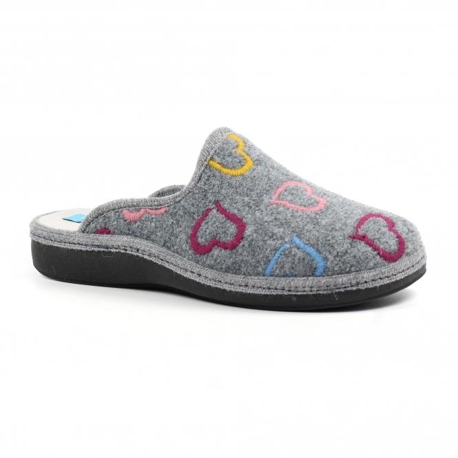 Lunar Love Grey Mule Slipper