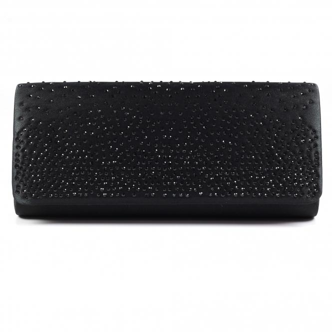 lunar Lucia Black Satin Bag