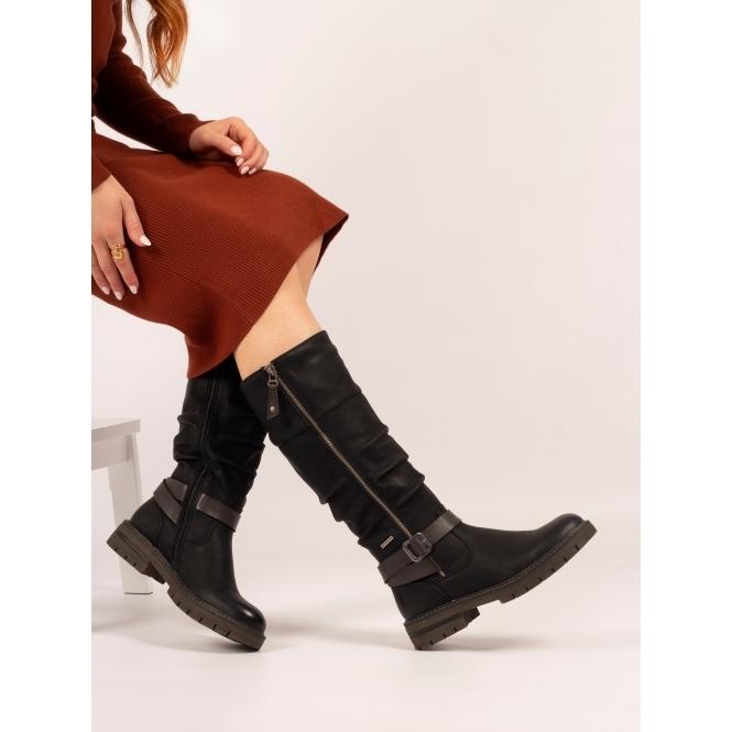 Lunar Margo Black Waterproof Long Boot