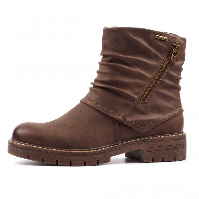Lunar Marnie Brown Waterproof Ankle Boot