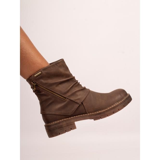 Lunar Marnie Brown Waterproof Ankle Boot