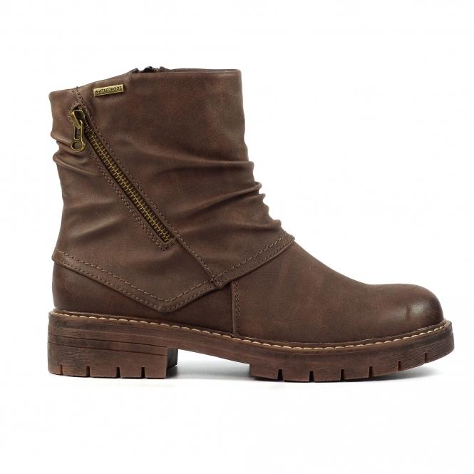 lunar Marnie Brown Waterproof Ankle Boot