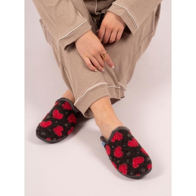 Lunar Marsha Dark Grey Slipper