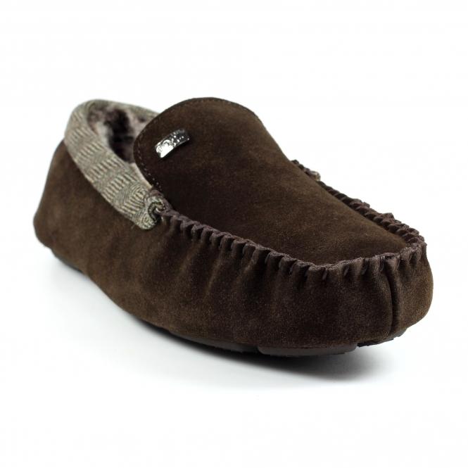 Lunar Mens Worley Brown Slipper