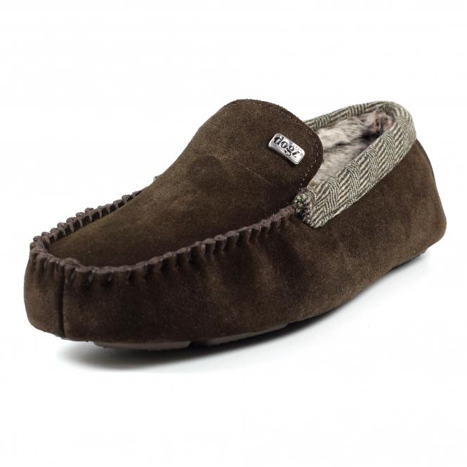 Lunar Mens Worley Brown Slipper