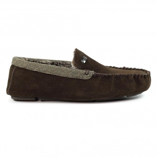 lunar Mens Worley Brown Slipper