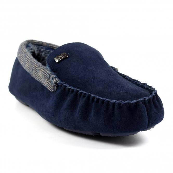 Lunar Mens Worley Navy Slipper