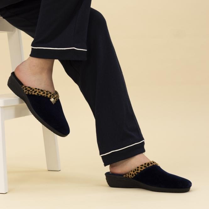 lunar Michelle Blue Ocelot Slipper