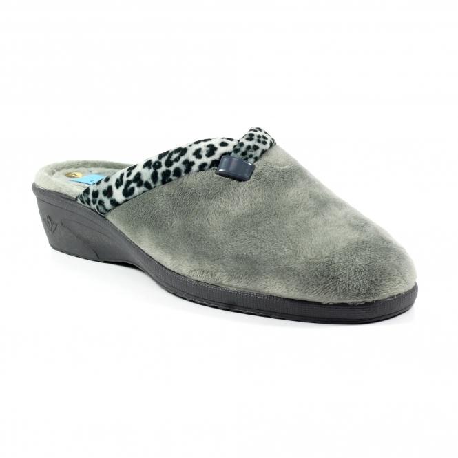 Lunar Michelle Grey Ocelot Slipper
