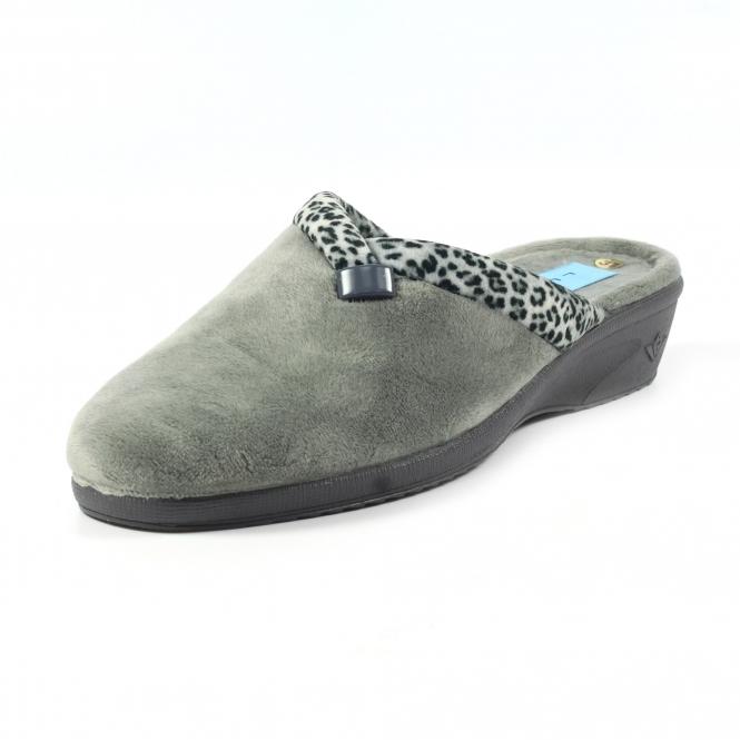 Lunar Michelle Grey Ocelot Slipper