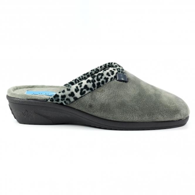 lunar Michelle Grey Ocelot Slipper