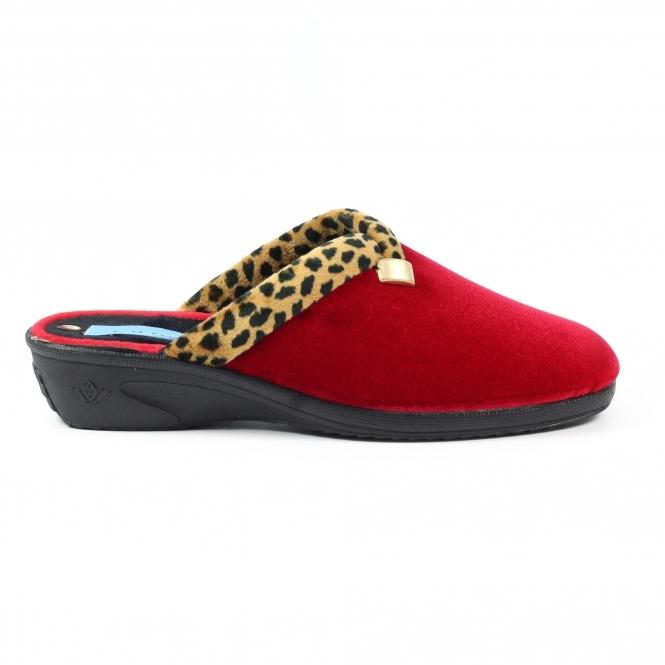 lunar Michelle Red Ocelot Slipper
