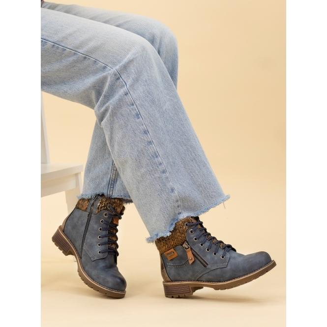 Lunar Millie Mid Blue Waterproof Boot