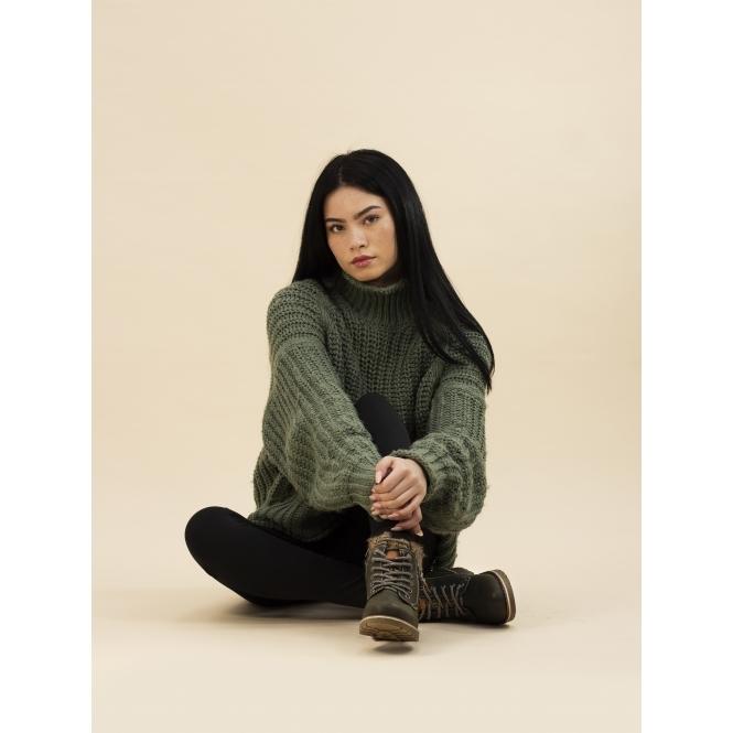 Lunar Millie Olive Waterproof Boot