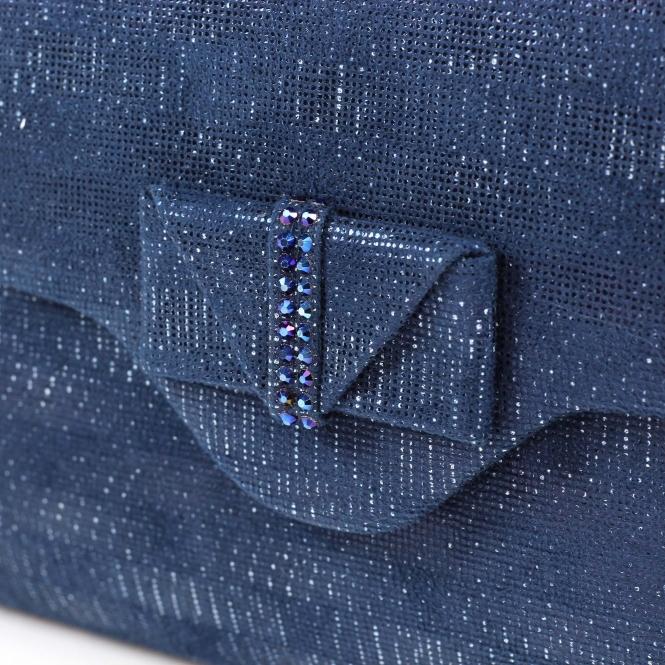 Lunar Mira Navy Clutch Bag