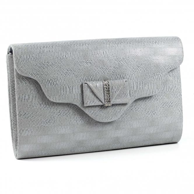 Lunar Mira Pewter Clutch Bag
