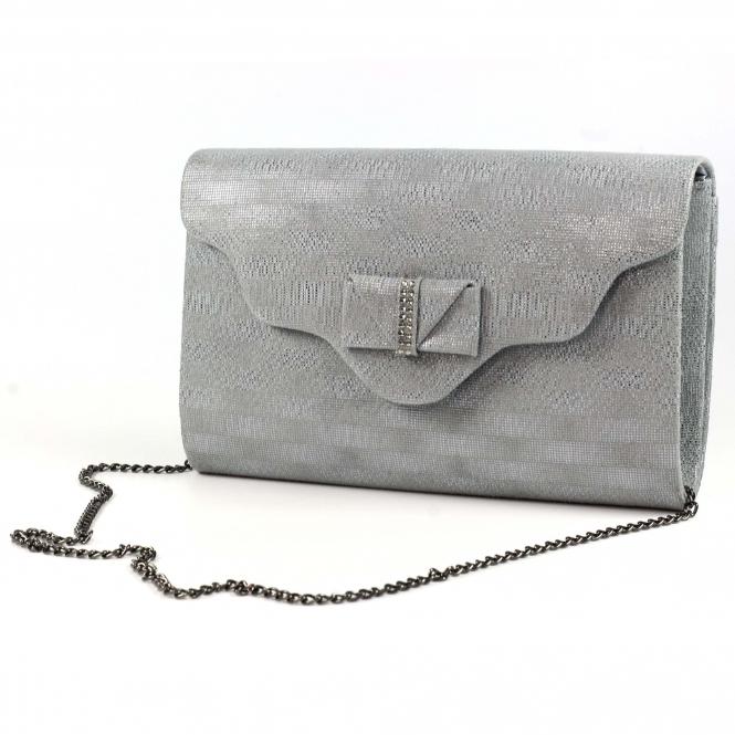 Lunar Mira Pewter Clutch Bag