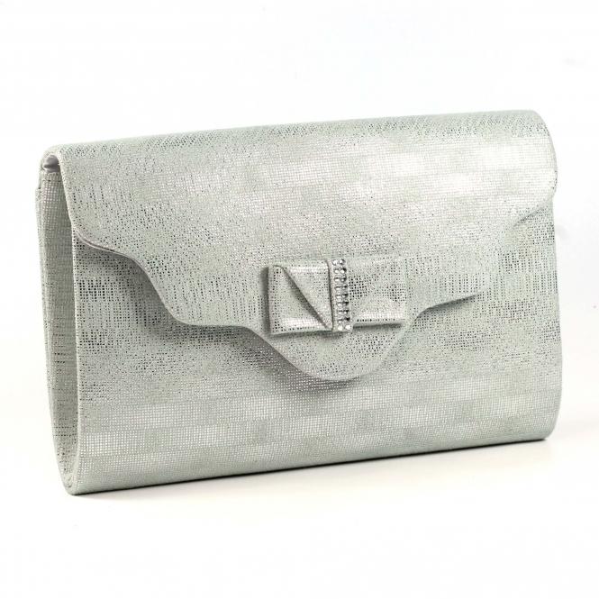 Lunar Mira Silver Clutch Bag