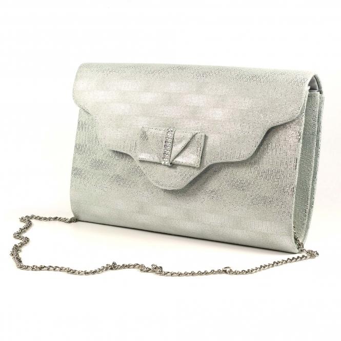 Lunar Mira Silver Clutch Bag