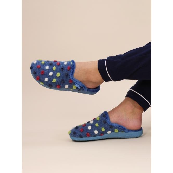 lunar Montreal Mid Blue Mule Slipper