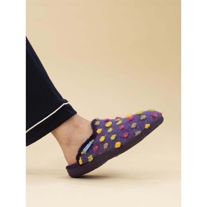 Lunar Montreal Purple Mule Slipper