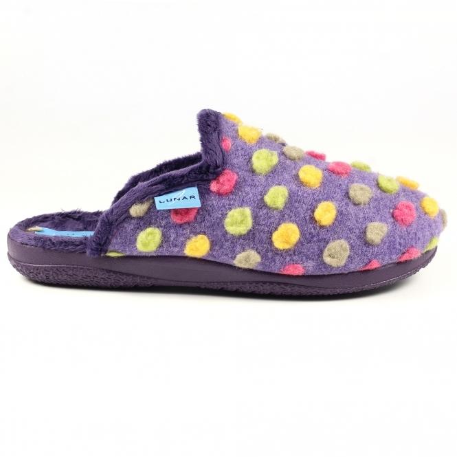lunar Montreal Purple Mule Slipper