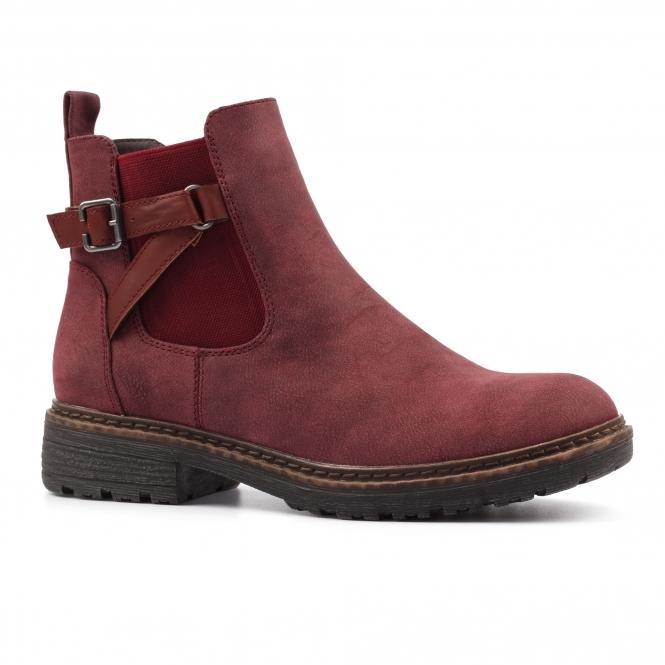 Lunar Morris Burgundy Ankle Boot