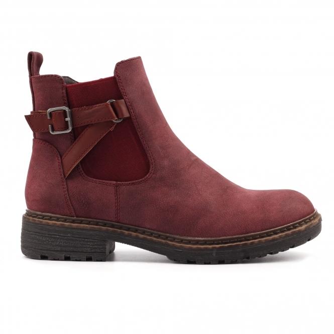 lunar Morris Burgundy Ankle Boot