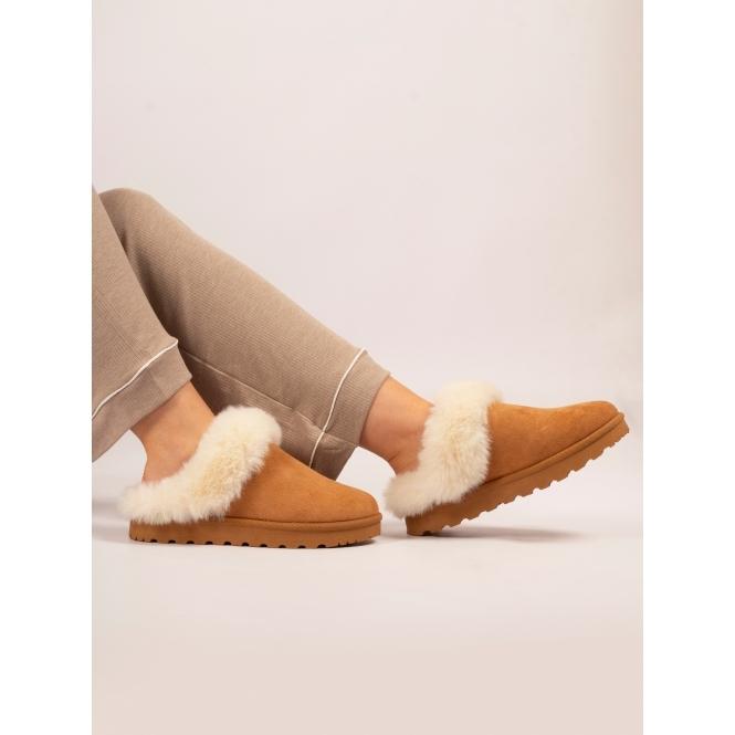 Lunar Nevis Tan Slipper