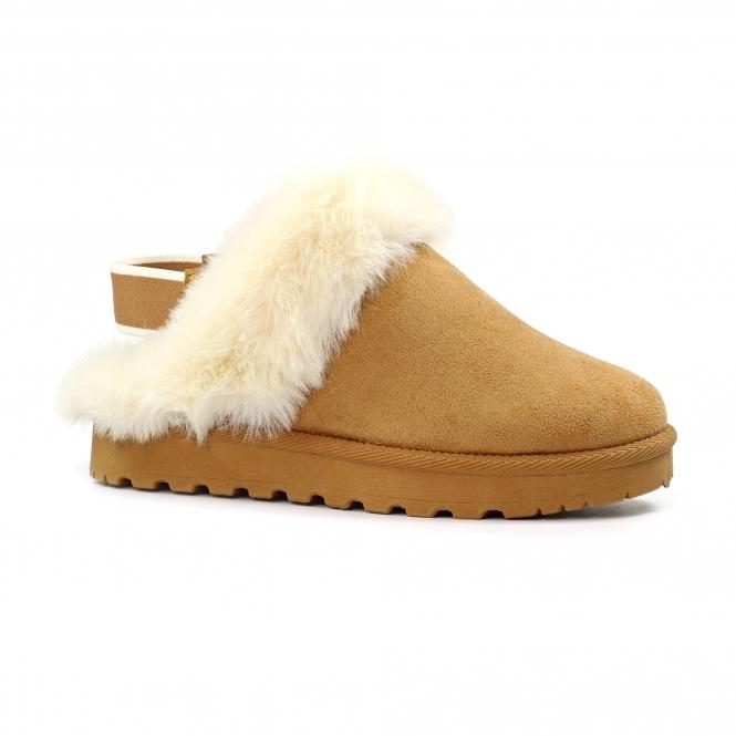Lunar Nevis Tan Slipper