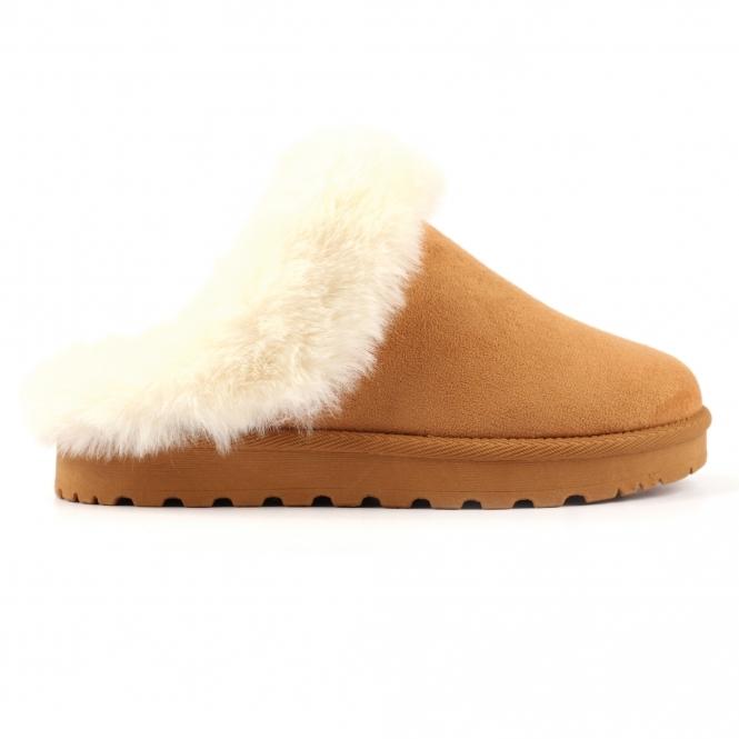 lunar Nevis Tan Slipper