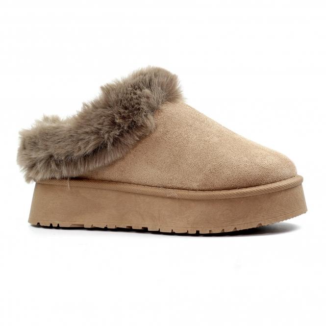 lunar Nissi Mink Slipper