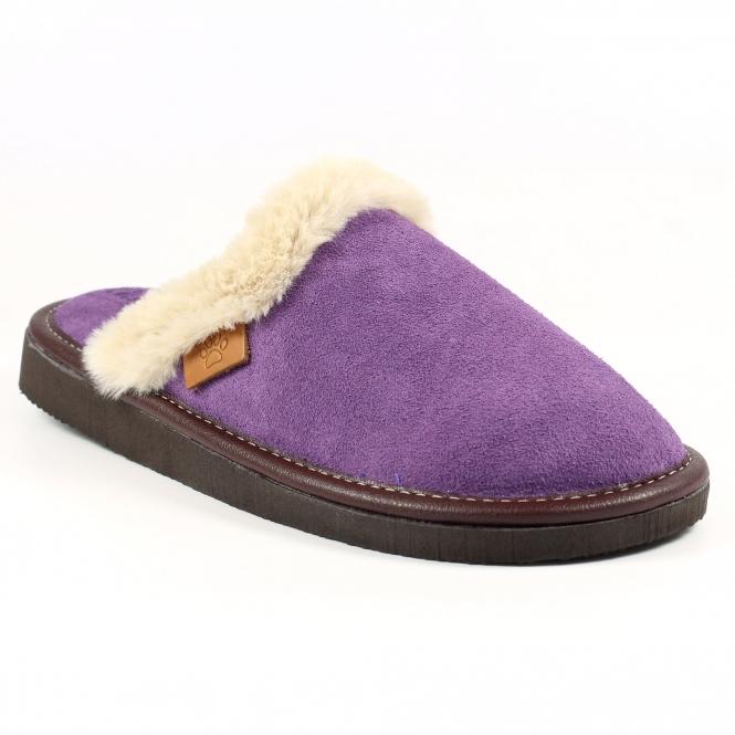Lunar Otto Purple Suede Slipper