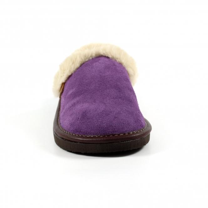 Lunar Otto Purple Suede Slipper