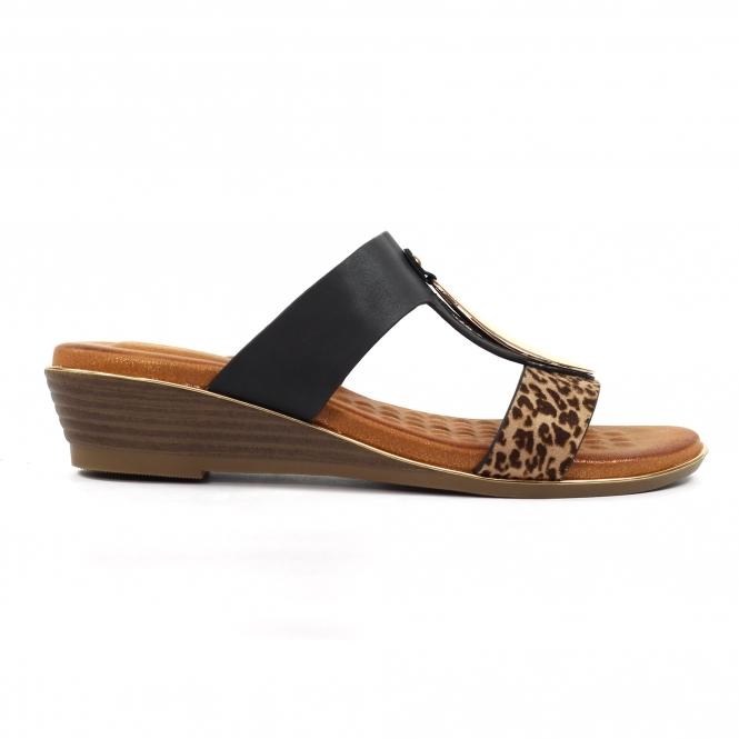 Lunar Paradise Black Sandal