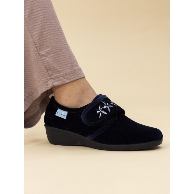 Lunar Paula II Navy Slipper