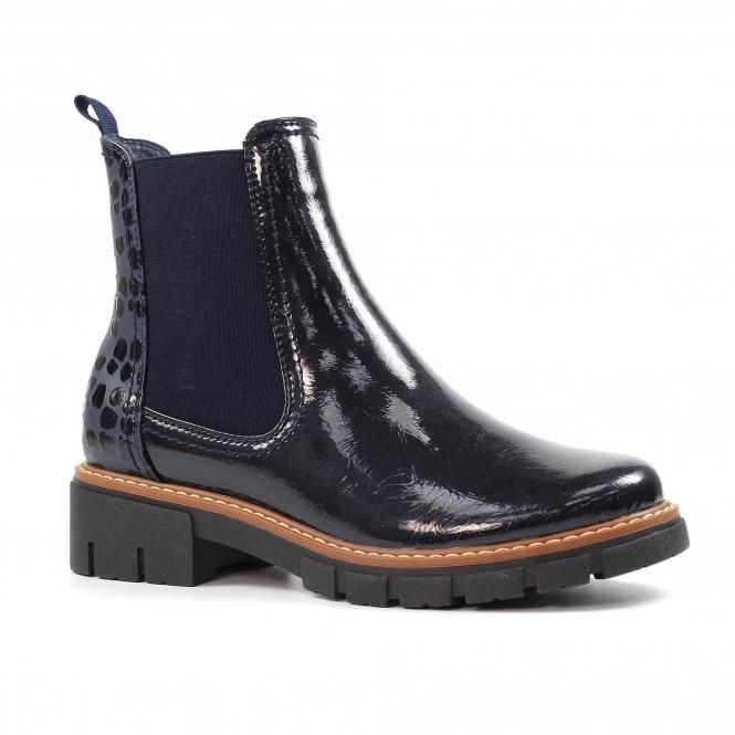 Lunar Peace Navy Ankle Boot