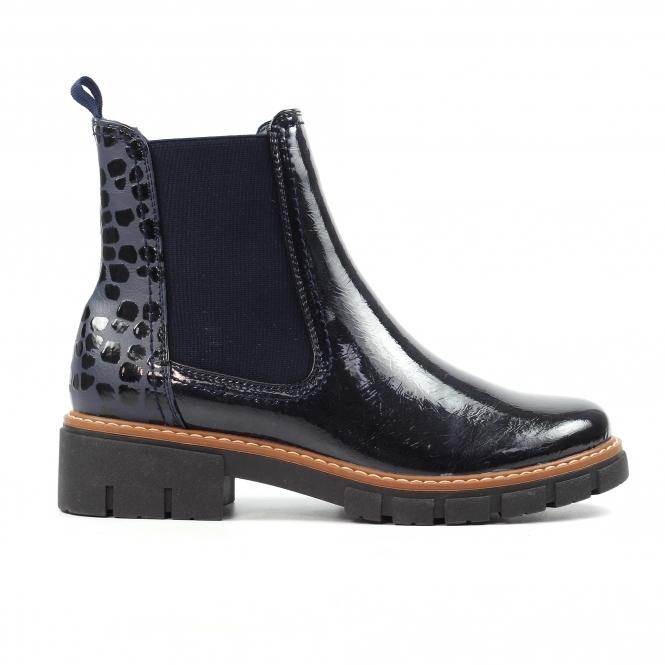 lunar Peace Navy Ankle Boot