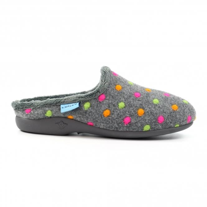lunar Peanut Grey Mule Slipper