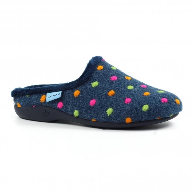 Lunar Peanut Navy Mule Slipper