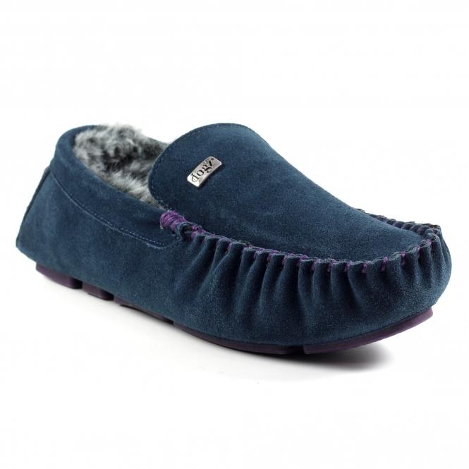 Lunar Percy II Blue Suede Slipper