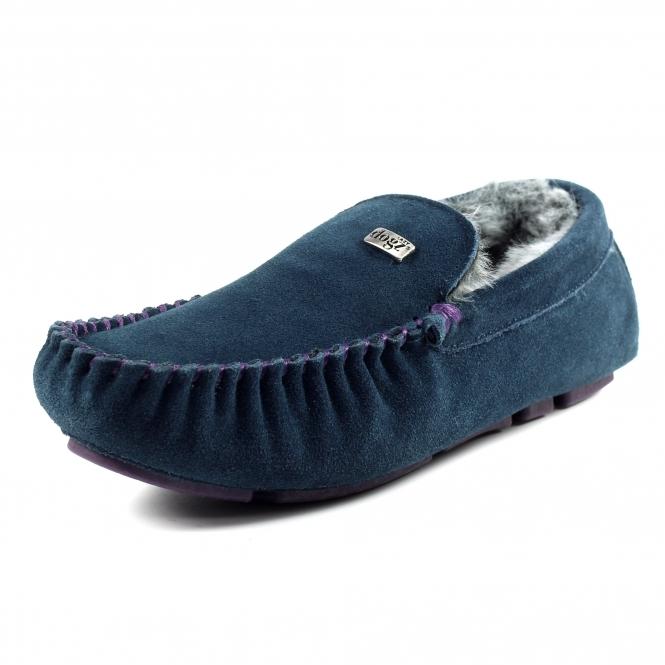 Lunar Percy II Blue Suede Slipper